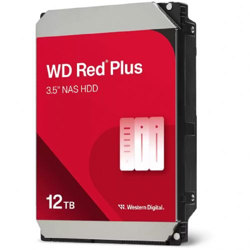 Vgradni HDD disk 12TB WD Red Plus SATA 6 Gb/s 8,89 cm 3,5-zoalni trdi disk