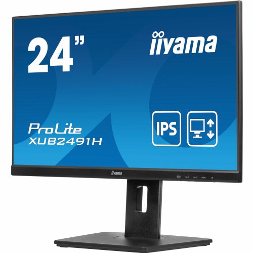 Monitor Iiyama XUB2491H Prolite, 60,5 cm (23,8"), 1920 x1080, FHD, 16:9, IPS, 300 cd/m2, 0,5 ms, črna