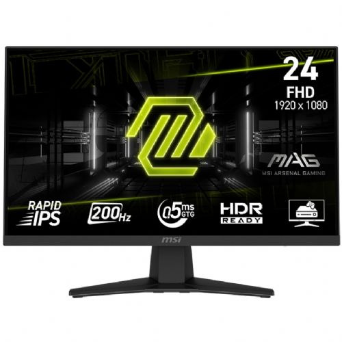 Monitor MSI MAG 244F 9S6-3BC41H-001 59,9 cm (23,6"), 1920x1080 (FHD), IPS, 300 cd/m2, 0,5ms, 16:9, HDMI, DP