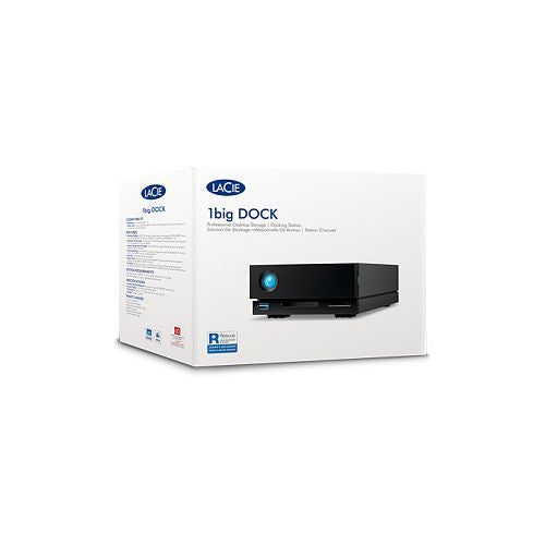 Zunanji HDD disk LaCie 1big Dock 24TB Thunderbolt 3, 7200 vrt/min, 3,5", črna, vgrajen čitalnik kartic