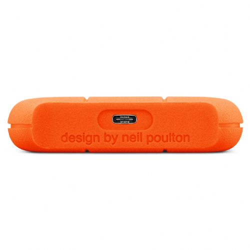 Zunanji HDD disk LaCie Rugged Mini 5TB, USB 3.2, 130 MB/s, odporen na udarce, oranžen
