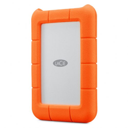 Zunanji HDD disk LaCie Rugged Mini 5TB, USB 3.2, 130 MB/s, odporen na udarce, oranžen