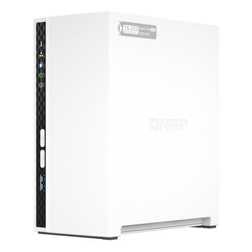 NAS sistem Qnap TS-233 2GB ARM 4-jedrni 2.0 GHz, 2x SATA, AI prepoznavanje, RAID podpora