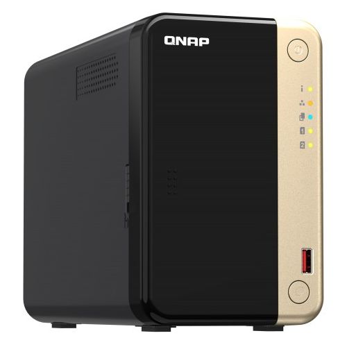 NAS sistem Qnap TS-264-8G Intel Celeron štirijedrni, 8 GB RAM, 2x 2,5GbE, M.2 PCIe, 4K HDMI