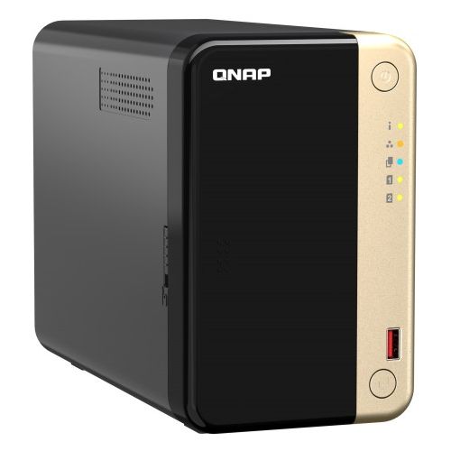 NAS sistem Qnap TS-264-8G Intel Celeron štirijedrni, 8 GB RAM, 2x 2,5GbE, M.2 PCIe, 4K HDMI