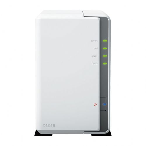 NAS sistem Synology DS223j 2-ležišča, Realtek RTD1619B, 10 GBe, USB-A, domača uporaba