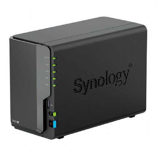 NAS sistem Synology DS224+ 2-bay, Intel Celeron, 2 GB DDR4, RAID podpora, črn