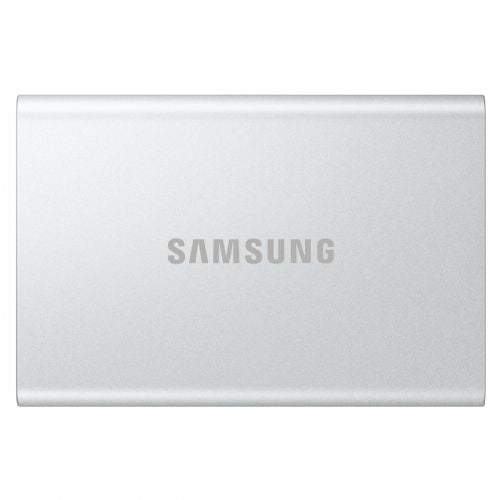 Zunanji SSD disk Samsung T7 Resurrected 2TB, USB-C 3.2 Gen 2, 1050 MB/s, strojno šifriranje, aluminij, srebrn