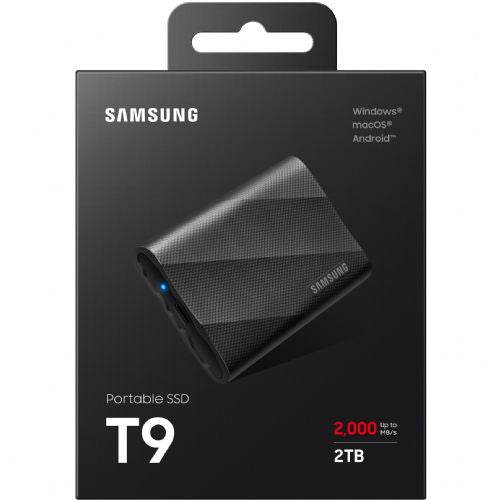Zunanji SSD disk 2TB Samsung Portable T9 USB 3.2 Gen2 Črna