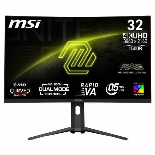 Monitor TFT MSI MAG 321CUPDFDE 80 cm (31,5"), 3840x2160 (UHD), 160 Hz črne barve