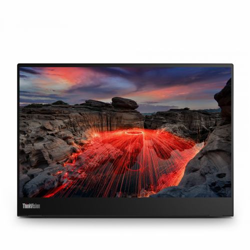 Monitor Lenovo ThinkVision M14t Gen 2 35,6 cm (14"), 2240x1400 (2,2K), IPS, 300 cd/m2, Touch 6ms 60Hz 2xUSB-C črn