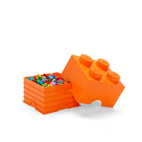 Lego®: Kutija za pohranu s blokom 4 - narančasta (40031760)