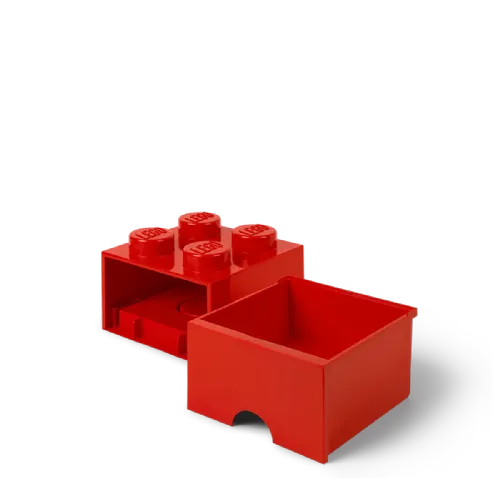 Lego®: Kutija za pohranu s 4 građevinske kocke - crvena (40051730)
