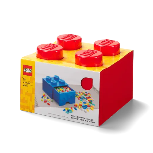 Lego®: Kutija za pohranu s 4 građevinske kocke - crvena (40051730)