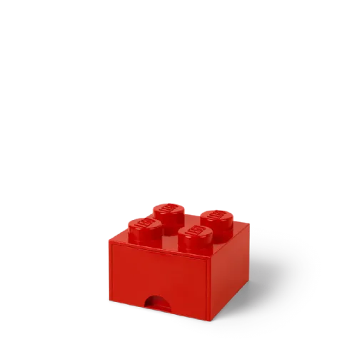 Lego®: Kutija za pohranu s 4 građevinske kocke - crvena (40051730)