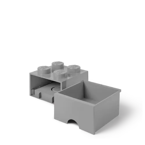 Lego®: Kutija za pohranu s 4 građevinske kocke - siva (40051740)