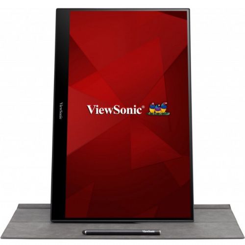 Monitor ViewSonic TD1655, 39,6 cm (15,6"), 1920 x 1080 (FHD), 16 : 9, FHD, IPS, prenosni, na dotik, 6,5 ms, 60 Hz, MiniHDMI, USB-C, zvočnik, srebrne barve