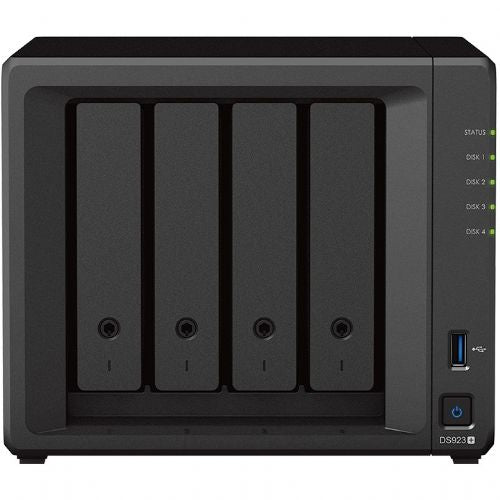 NAS sistem Synology DS923+ 4 ležišča, DDR4 ECC 4GB RAM, 96TB, 2x USB 3.2, 10GbE