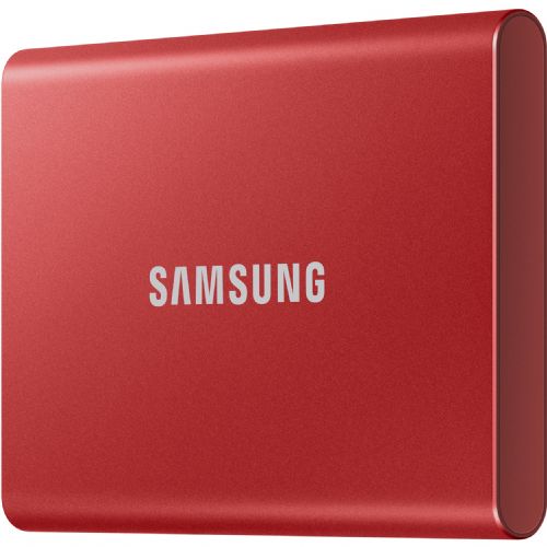 Zunanji SSD-disk Samsung Portable T7, 500 GB, USB 3.2 Gen2, rdeč