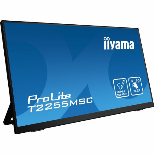 Monitor Iiyama Iiyama ProLite T2255MSC-B1 54,6 cm (21,5"), 1920x1080 (FHD), 16:9 FHD IPS 400cd/m2, Touch 5ms 60Hz HDMI DP zvočnik črn