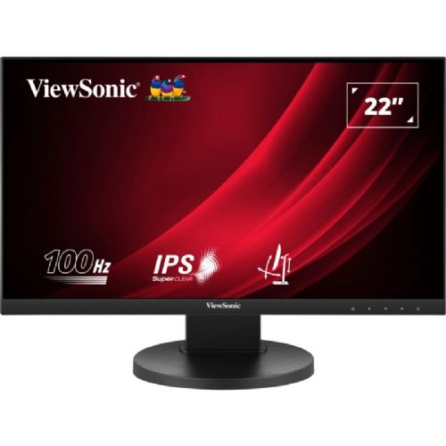 Monitor ViewSonic VG2208A, 55,9 cm (22"), 1920 x 1080 (FHD), IPS, 250 cd/m2, 16 : 9, FHD, IPS, 5 ms, 100 Hz, HDMI, DP, zvočnik, črn