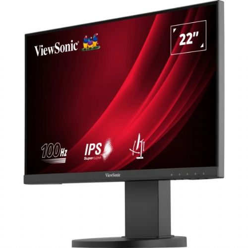 Monitor ViewSonic VG2208A, 55,9 cm (22"), 1920 x 1080 (FHD), IPS, 250 cd/m2, 16 : 9, FHD, IPS, 5 ms, 100 Hz, HDMI, DP, zvočnik, črn