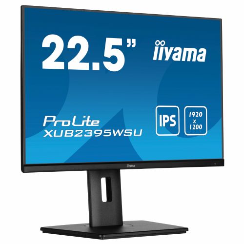 Monitor Iiyama ProLite XUB2395WSU-B5 57,15 cm (22.5"), 1920 x 1200 (WUXGA), IPS, 250dc/m2, 16:10, 4ms VGA HDMI DP USB Pivot LS Črna