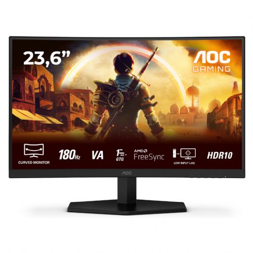 Monitor AOC C24G42E 59,9 cm (23,6"), VA, 250 cd/m2, 0,5ms, 16:09 ukrivljen HDMI+DP črn