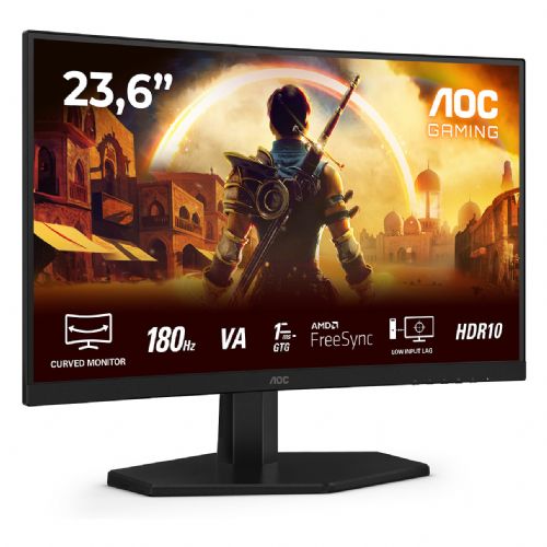 Monitor AOC C24G42E 59,9 cm (23,6"), VA, 250 cd/m2, 0,5ms, 16:09 ukrivljen HDMI+DP črn