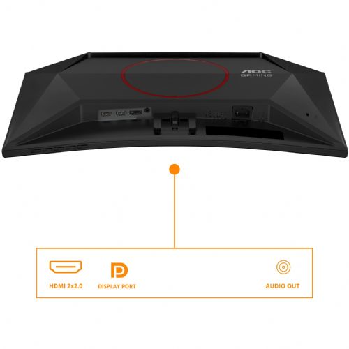 Monitor AOC C24G42E 59,9 cm (23,6"), VA, 250 cd/m2, 0,5 ms, 16:09 zakrivljeni HDMI+DP crni