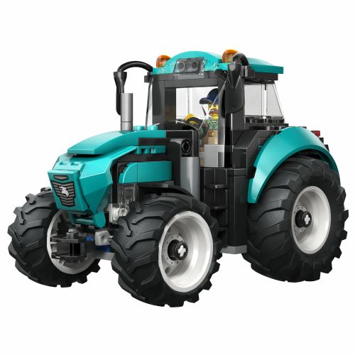Kocke LEGO City 60498 Mestni traktor, 204 kosov, minifigura, kmetijsko vozilo