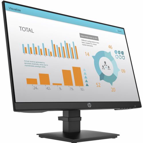 Monitor HP P24 G4 60,45 cm (23,8"), 1920x1080 (FHD), 250cd/m2, 16:9, 5ms, HDMI DisplayPort VGA VESA Full HD Black