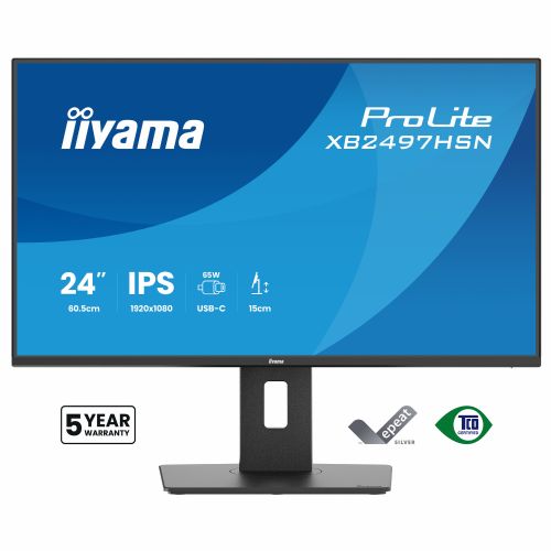 IIYAMA 60,5 cm (24") XB2497HSN-B1 16:10 HDMI+DP+USB-C IPS