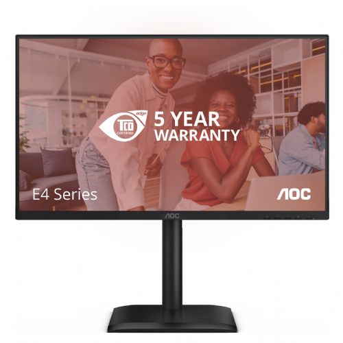 Monitor AOC 24E4U 60,5 cm (23,8"), 1920x1080 (FHD), IPS, 300cd/m2, 4ms, 16:09 HDMI+DP+USB IPS Lift črne barve