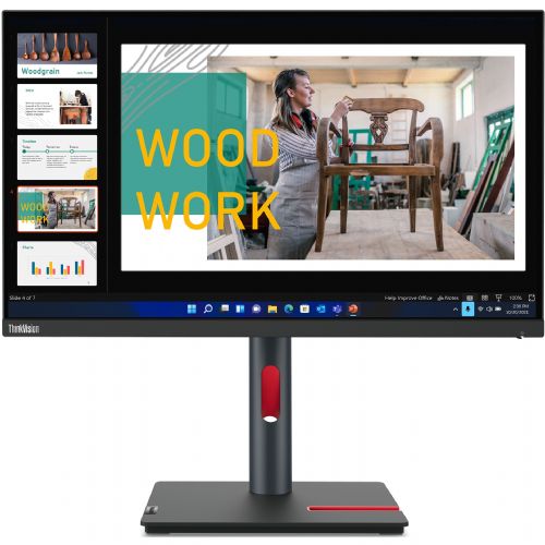 Monitor Lenovo ThinkVision P24q-30 60,45 cm (23,8"), 2560x1440 (QHD), 300cd/m2, 16:9 IPS 60Hz 4ms HDMI DP USB Vesa Črna