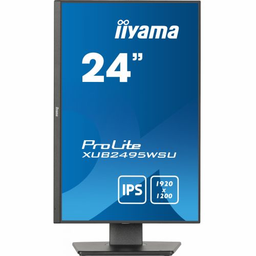 Monitor Iiyama Prolite XUB2495WSU-B7 60,96 cm (24"), 1920x1200 (FHD+), 16:10 IPS 4ms 75Hz HDMI DP USB zvočnik Pivot Black