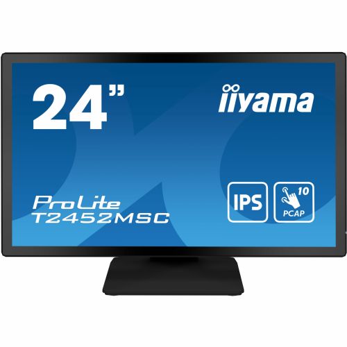 Monitor Iiyama ProLite T2452MSC-B1 60,45 cm (23,8"), 1920x1080 (FHD), 250cd/m2, 16:9 FHD IPS Touch 14ms HDMI DP USB-C zvočnik črn