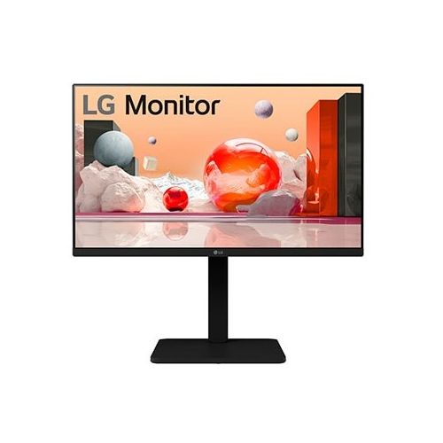 Monitor LG 24BA450-B 60,5 cm (23,8"), 1920x1080 (FHD), IPS, 200 cd/m2, 16:9 5ms 100Hz HDMI DP VGA zvočnik Pivot Black