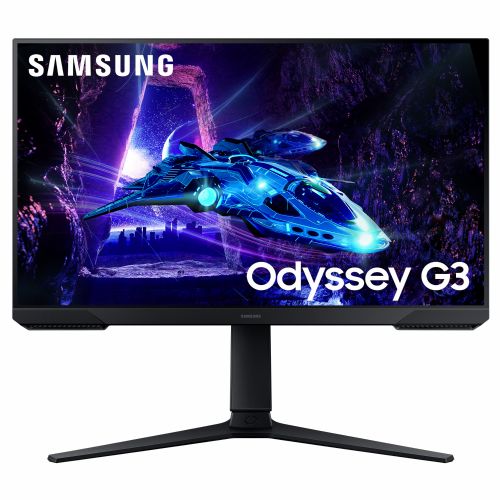 Monitor Samsung Odyssey G3 (S24DG300EU), 61 cm (24"), 1920 x 1080 (FHD), 16 : 9, FHD, VA, 1 ms, 180 Hz, HDR10, HDMI, DP, pivot, črn