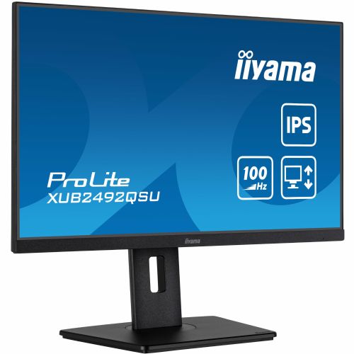 Monitor IIYAMA ProLite XUB2492QSU-B1 60,96cm (24") 2560 x 1440 (WQHD), 300cd/m2, IPS 100Hz HDMI/DP zvočniki