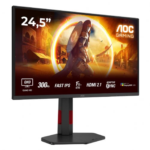 62,2 cm (24,5") Q25G4SR 16:09 2xHDMI+DP črna/rdeča