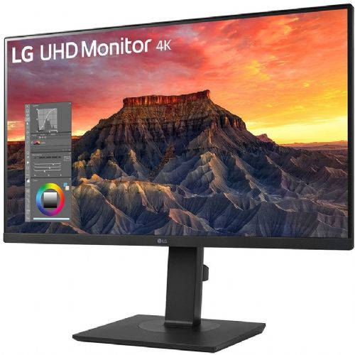 Monitor LG 27BQ65UB-B 68,58 cm (27''), 3840x2160 (4K UHD), 300cd/m2, 5ms, 16:9, IPS, HDMI, DisplayPort, USB-C 90W, Pivot, črna