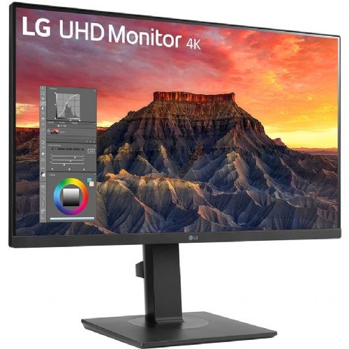 Monitor LG 27BQ65UB-B 68,58 cm (27''), 3840x2160 (4K UHD), 300cd/m2, 5ms, 16:9, IPS, HDMI, DisplayPort, USB-C 90W, Pivot, črna
