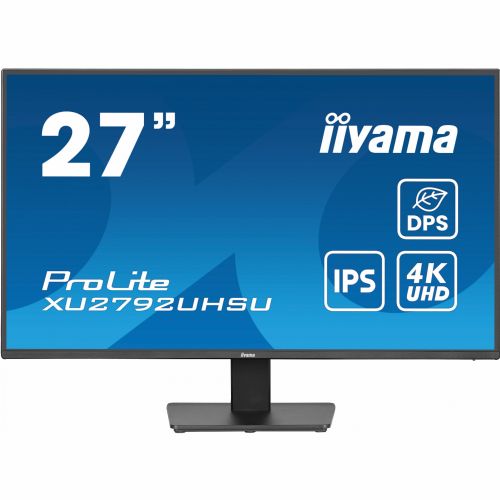 Monitor Iiyama ProLite XU2792UHSU-B6 68,6 cm (27"), 3840x2160 (4K UHD) 16:9 4K UHD IPS 4ms 60Hz HDMI DP USB zvočnik črn