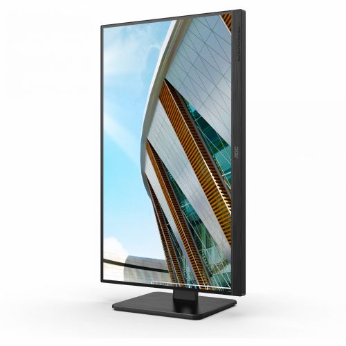 Monitor AOC 27P2Q, 68,6 cm (27"), Full HD (1920 x 1080), 4 ms, IPS, HDMI, VGA, DVI, DP, USB, 16 : 9, črn
