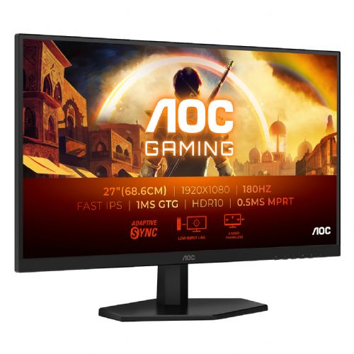 Monitor AOC 27G42E 68,6 cm (27"), IPS, 300 cd/m2, 0,5 ms, 180Hz, 16:9, HDMI, DP, črna