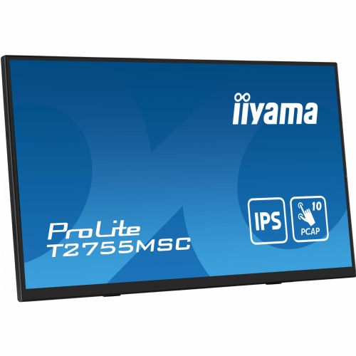 Monitor Iiyama ProLite T2755MSC-B1 68,58 cm (27"), 1920x1080 (FHD), 400 cd/m2, 16:9 FHD IPS Touch 5ms 60Hz HDMI DP USB zvočnik črn