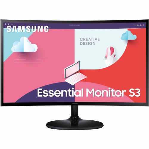 Monitor Samsung LCD C27F364EAU 68,58 cm (27"), 1920x1080 (FHD), 250cd/m2, 16:9, 4ms, 75Hz, HDMI, VGA, crni
