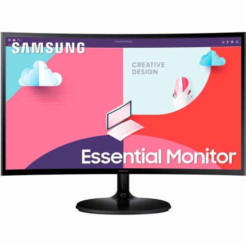 Monitor Samsung LCD C27F364EAU 68,58 cm (27"), 1920x1080 (FHD), 250cd/m2, 16:9, 4ms, 75Hz, HDMI, VGA, črna