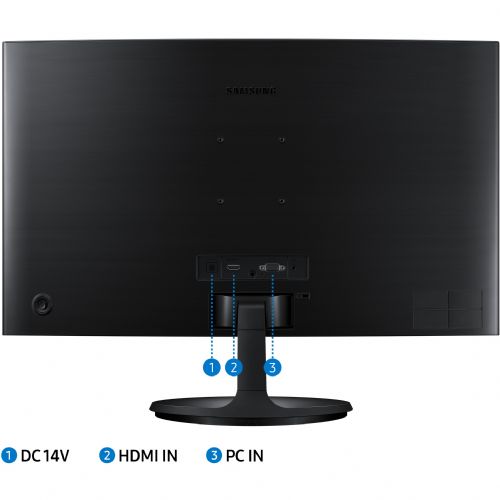 Monitor Samsung LCD C27F364EAU 68,58 cm (27"), 1920x1080 (FHD), 250cd/m2, 16:9, 4ms, 75Hz, HDMI, VGA, crni